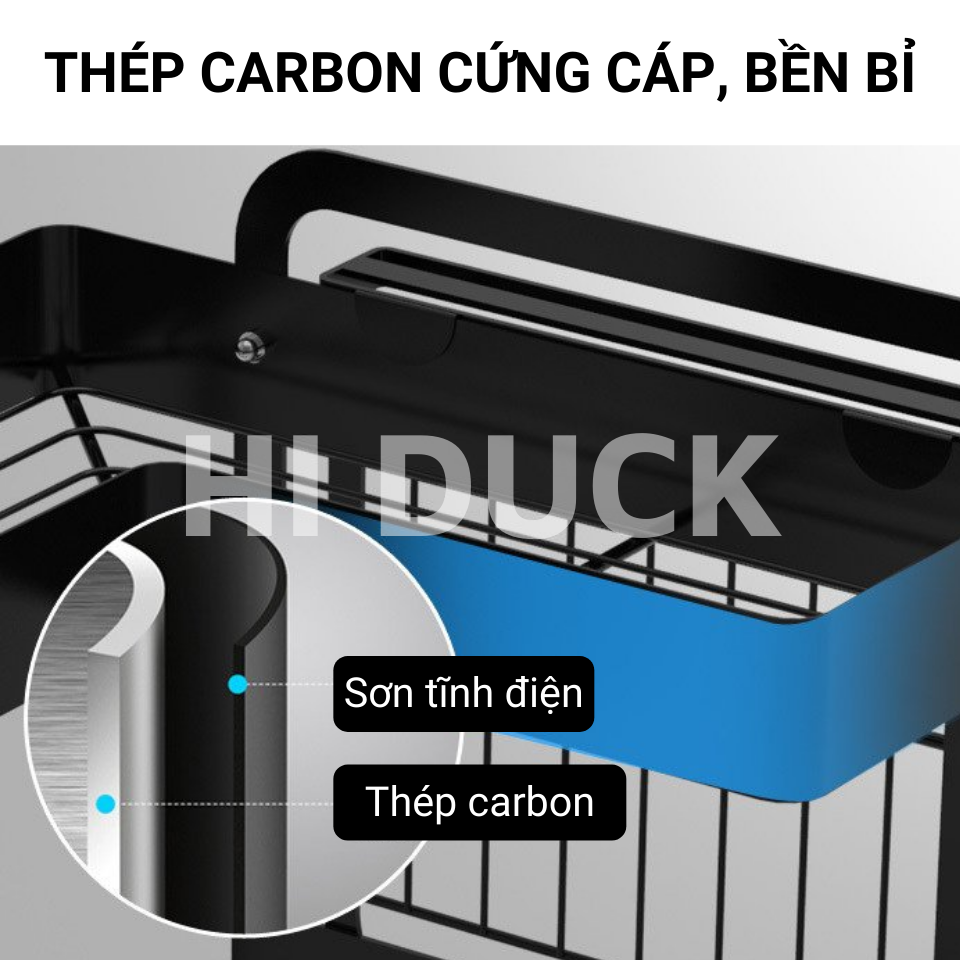 Kệ Gia Vị Nhà Bếp Đa Năng Cao Cấp, Giá Kệ Để Đồ Dùng Nhà Bếp Thép Carbon Chống Gỉ Sét