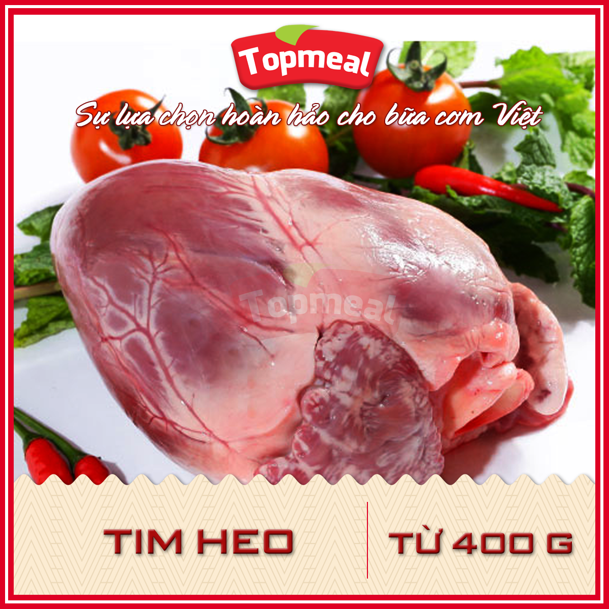 HCM - Tim heo - Thích hợp với các món xào rau củ hoặc nấu cháo -