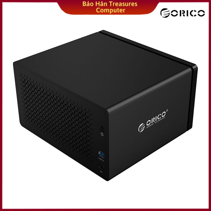 Hộp Ổ Cứng Orico NS800U3-BK 3.5" 8 Khe Cắm SATA 3 USB 3.0 Type B - Hàng Chính Hãng