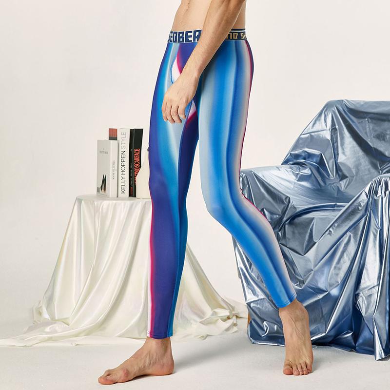 Thời Trang Nam Dài Johns Chặt Thể Dục Quần Lót Thu Giữ Ấm Mùa Đông Nam Quần Legging Ngủ Quần Thoải Mái Dưới Nhiệt Quần Lót