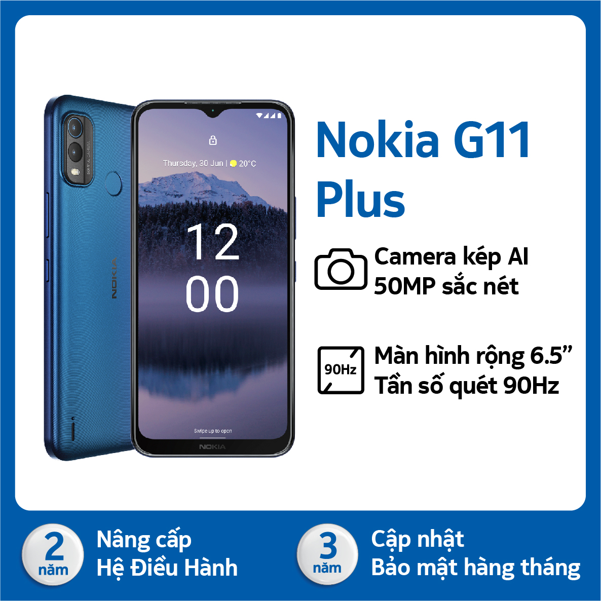 Điện thoại Nokia G11 Plus (3/64) - Hàng chính hãng