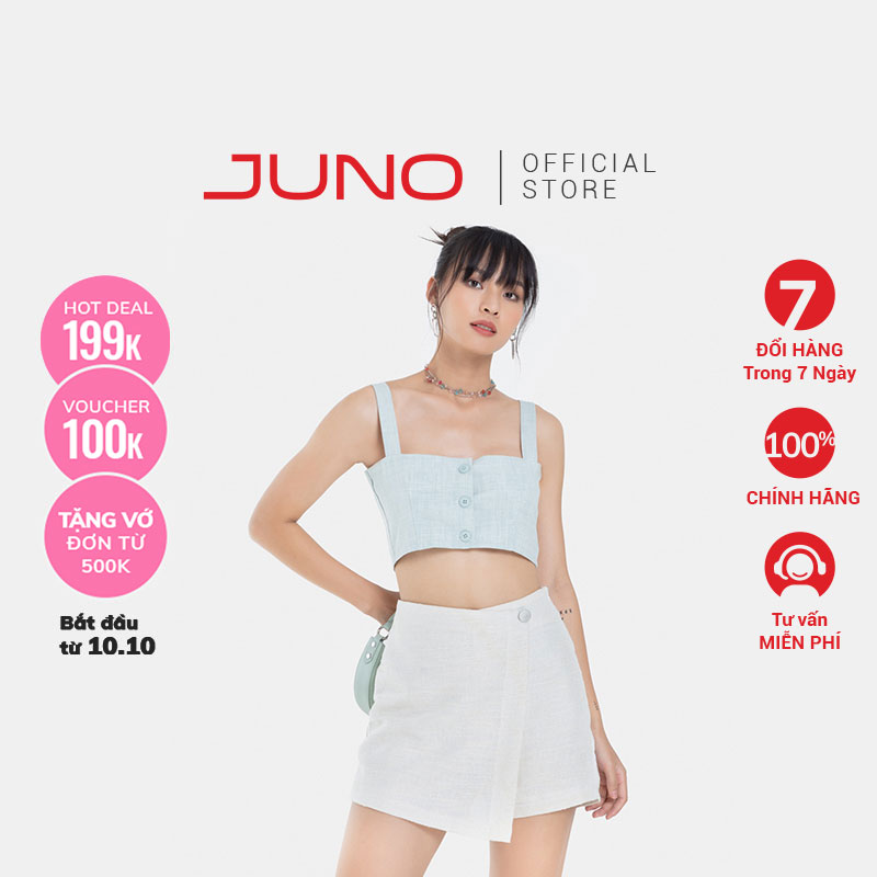 Quần Short Nữ Thời Trang JUNO Quần Váy Tweed JNQSH001