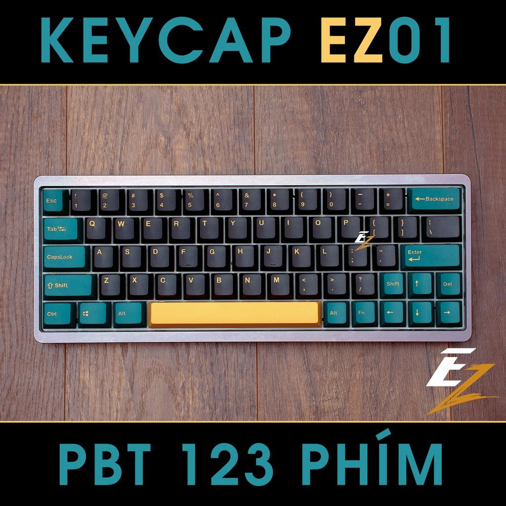 Bộ Keycap Ez01 OEM Profile PBT Double Shot Cho Bàn Phím Cơ