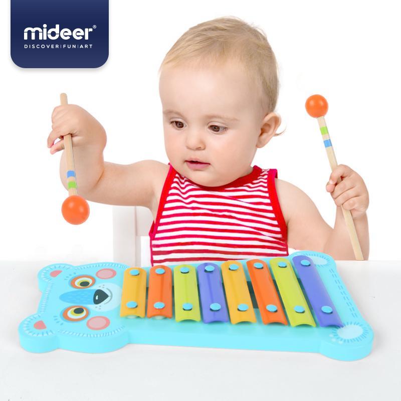 Đàn Piano Xylophone gỗ 8 thanh quãng Mideer Đồ chơi âm nhạc cho bé