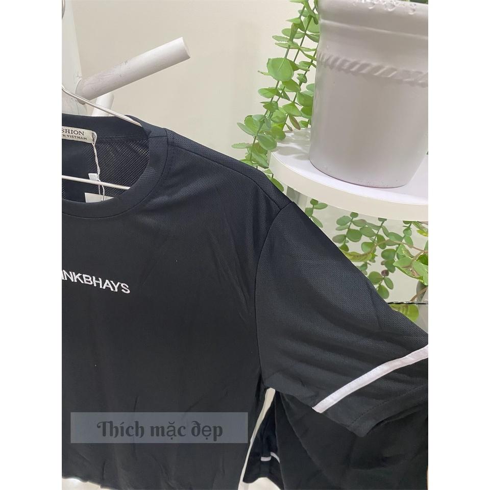 Bộ quần áo nam thu đông thể thao thun cotton trơn in chữ form rộng quần đùi style hàn quốc ngầu 08