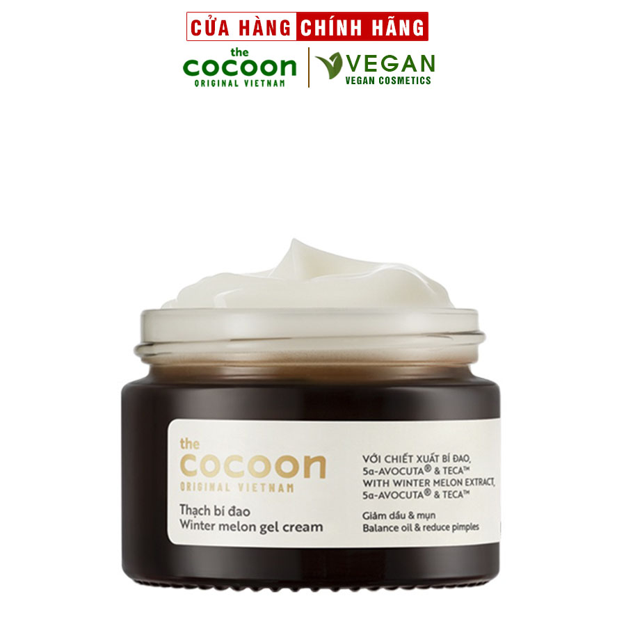 Thạch bí đao Cocoon 30ml giảm dầu và mụn thuần chay