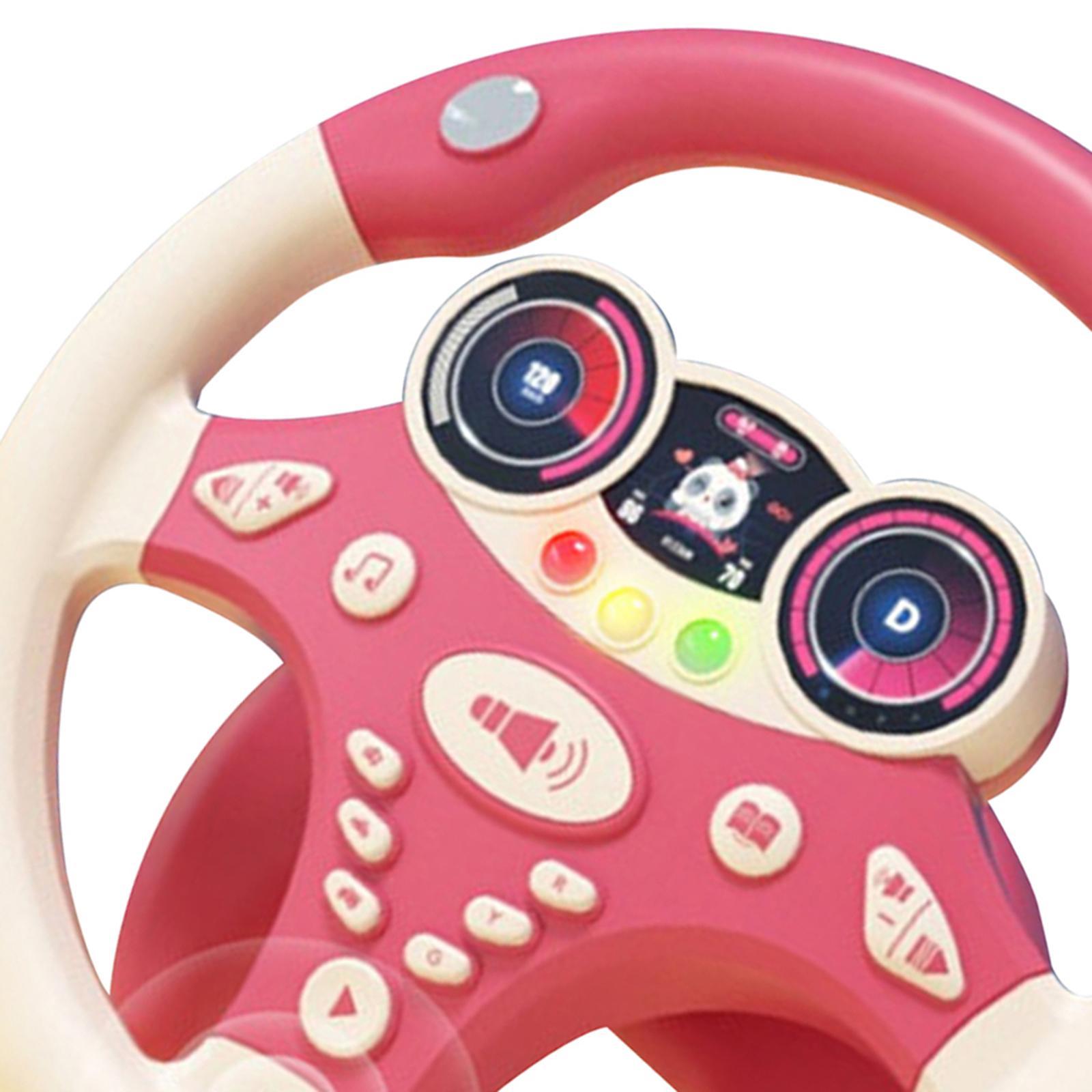 Simulation Steering Wheel Toy Learning Educational Toys Pretend Driving Toy for Children