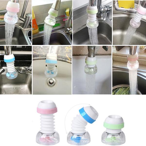 Vòi Rửa Chén Bát Hoa Sen Xoay 360 Độ Chống Văng Chống Bắn Đầu Vòi Nước Mở Rộng Tiết Kiệm Nước Tiện Ích Cho Mọi Gia Đình