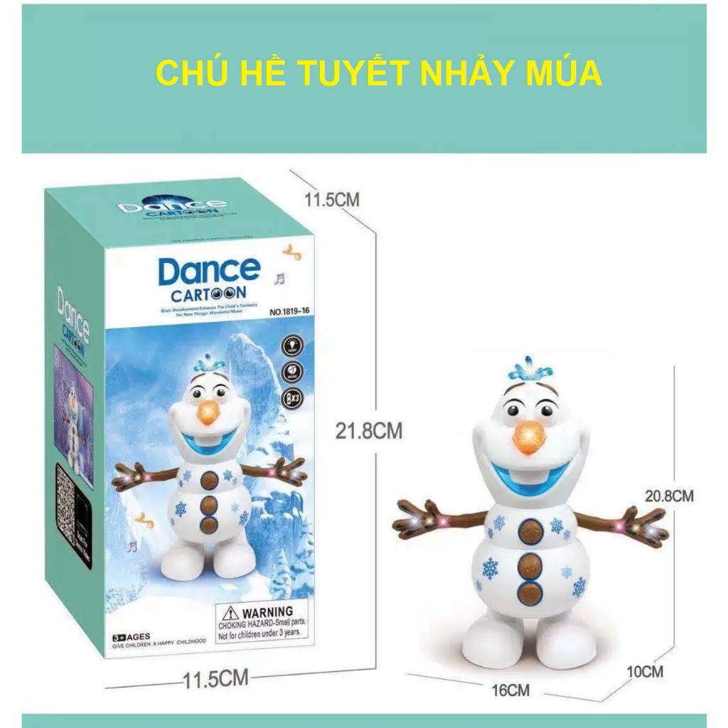 Robot đồ chơi Noel người tuyết nhảy múa dancer cho bé chơi giảm stress, đồ chơi giáng sinh cho bé