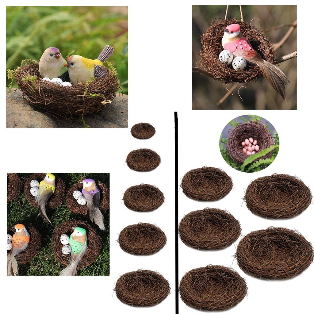 Nature Rattan Bird Nest Small Birds Bedding Holiday Decoration