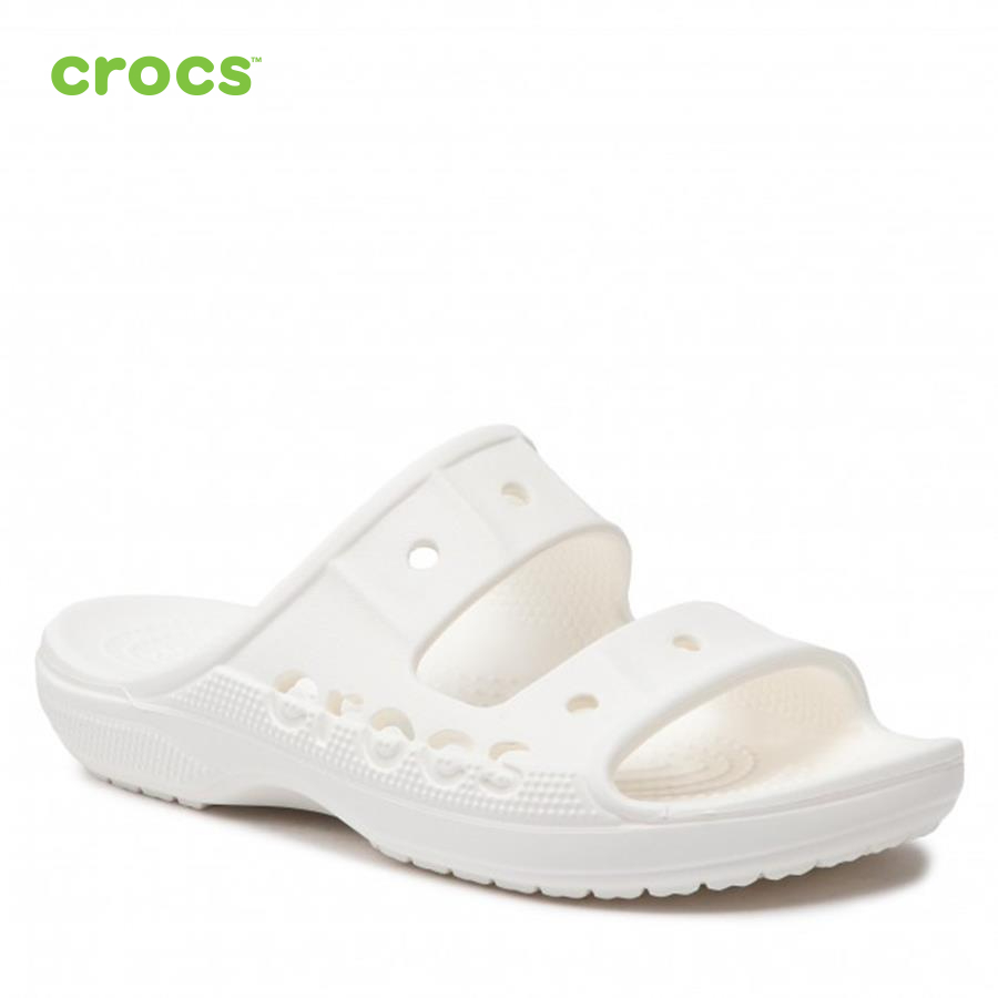 Dép nhựa nam Crocs Baya Sandal U White - 207627-100