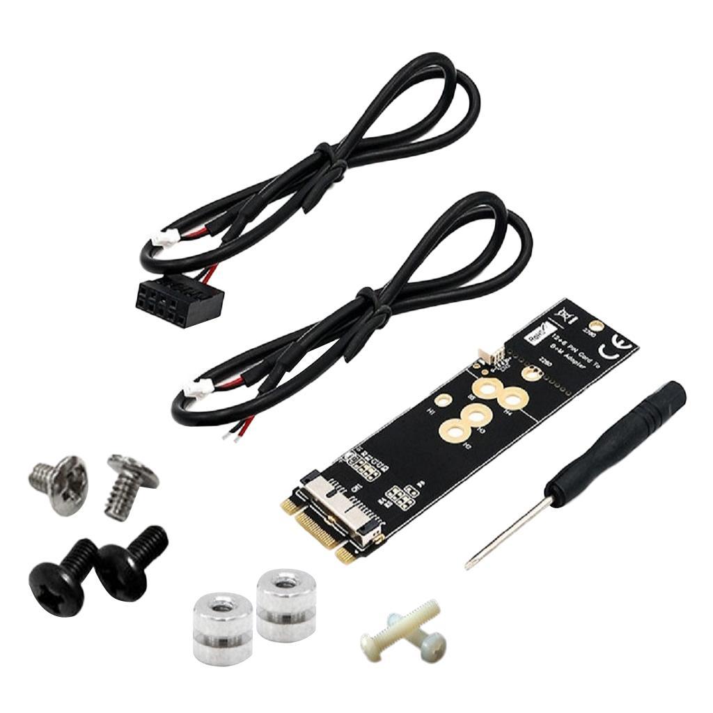 12+6 Pin Wireless Card Module to M.2 NGFF Key B+M Adapter for Mac BCM94360CD