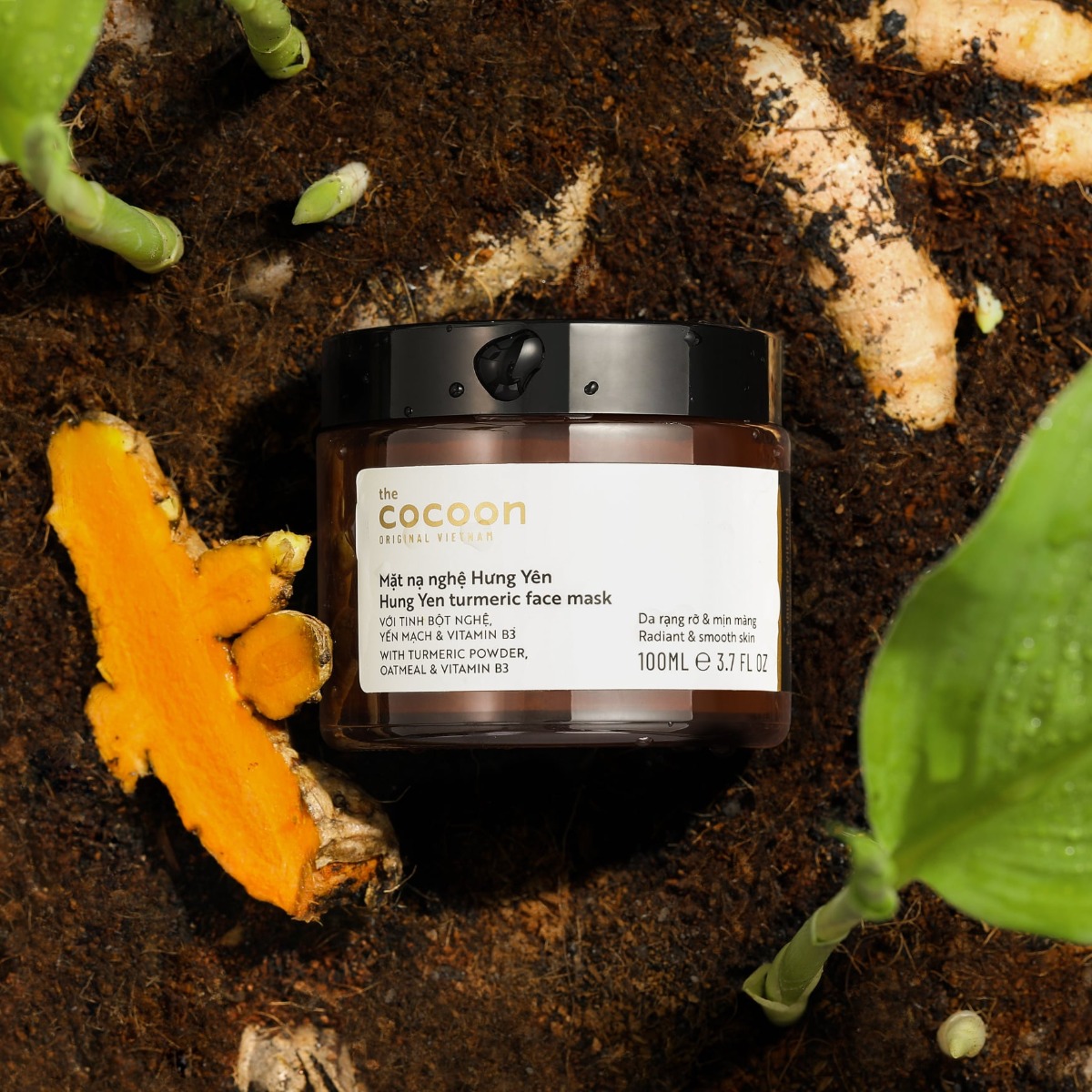 Mặt nạ nghệ Hưng Yên giúp da rạng rỡ và mịn màng Cocoon Hung Yen Turmeric Face Mask