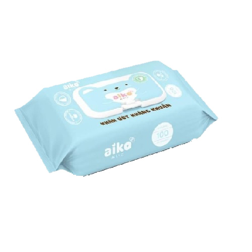 Combo 2 gói khăn giấy ướt Aiko kháng khuẩn xanh ( 100 tờ / gói )