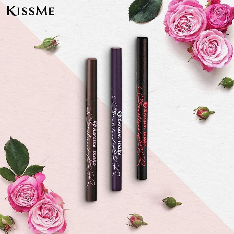 Bút Kẻ Mắt Nước Siêu Chống Trôi Kissme Heroine Make Smooth Liquid Eyeliner Super Keep Nét Siêu Sắc Mãnh (Màu Nâu Đen)