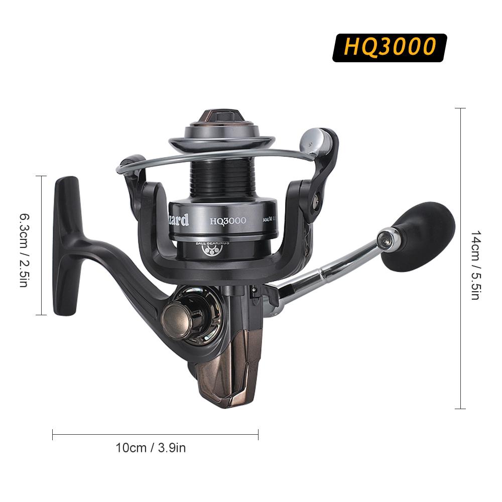 Cuộn quay cần câu cá Reel 13BB + 1 Vòng bi 3000-10000 bằng hợp kim chất lượng cao