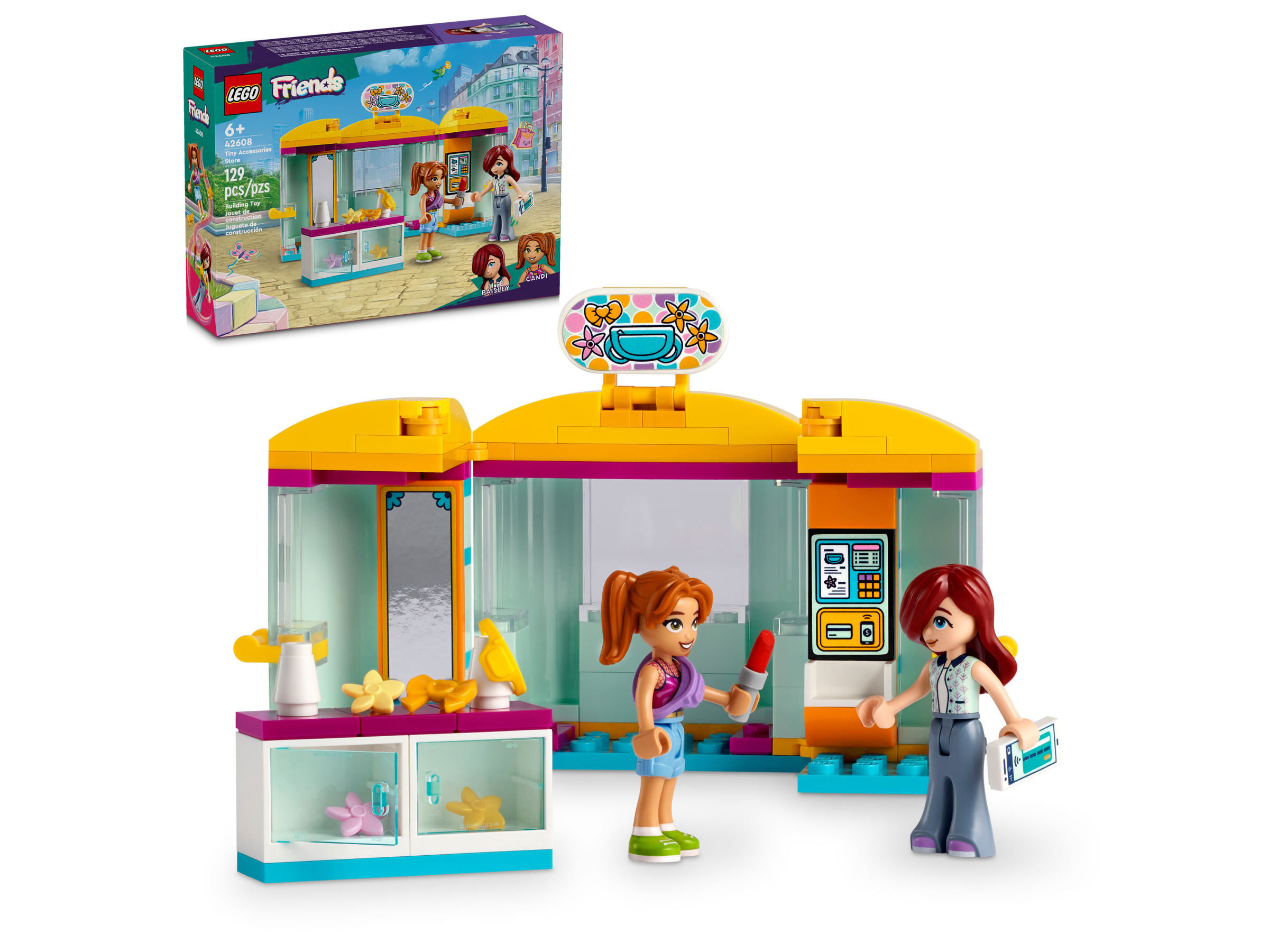 Đồ Chơi Lắp Ráp Cửa Hàng Trang Sức Nhỏ Xinh - Tiny Accessories Store - Lego Friends 42608 (129 Mảnh Ghép)