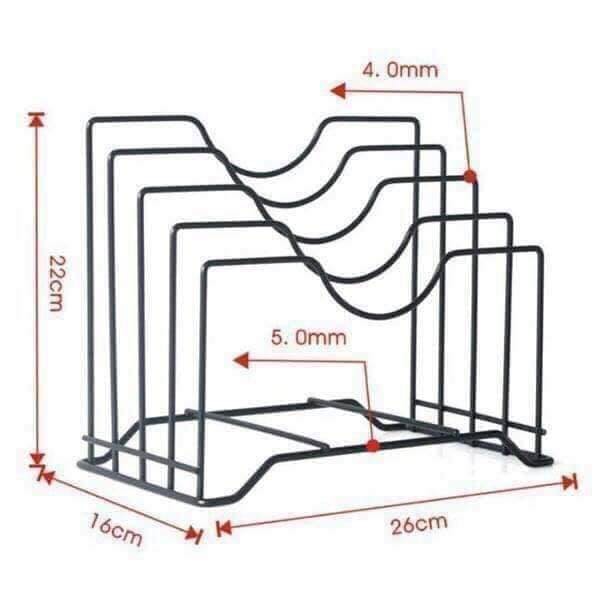 Kệ, Giá Gác Vung Nồi Và Dao Kéo Đa Năng 4 Ngăn Tiện Lợi, Tiết Kiệm Diện Tích KUNBE - Tăng Kèm Khăn Lau Đa Năng