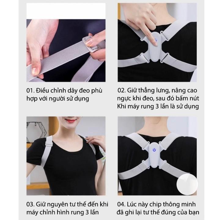 Đai chống gù thông minh unisex - hàng cao cấp