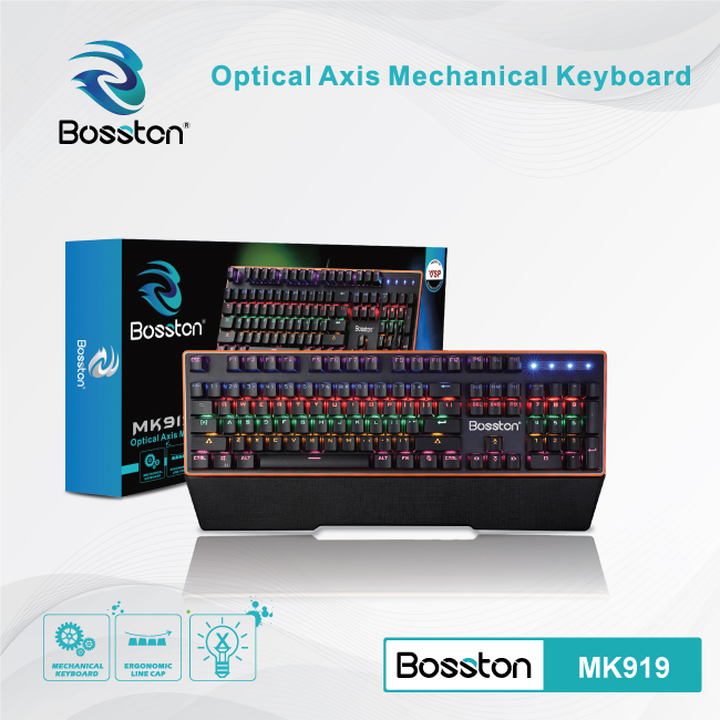 Bàn Phím Cơ Bosston MK919 Full Led - Hàng Chính Hãng - JL