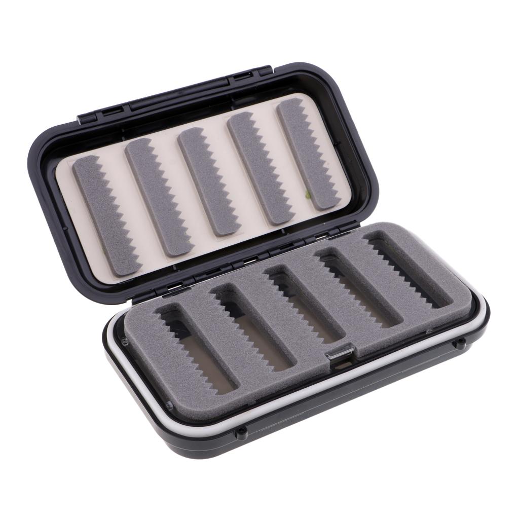 Waterproof Fly Box Fly Fishing Hook Jig Storage Case Slit Foam Waterproof S