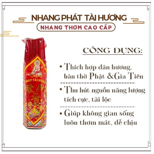 Nhang Thơm Cao Cấp Phát Tài Hương Thơm Nồng Dễ Chịu - 2 Tấc Bó Nhỏ 250 Nén