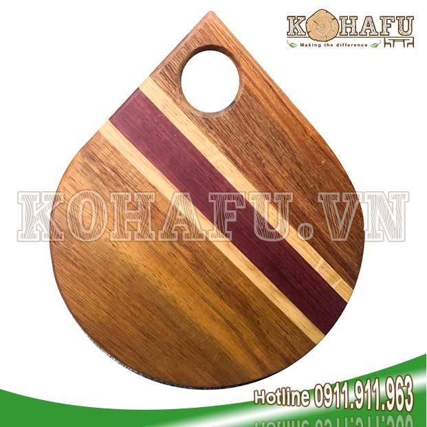 Thớt Gỗ Purple Heart Kiểu Dáng Giọt Nước KO20109