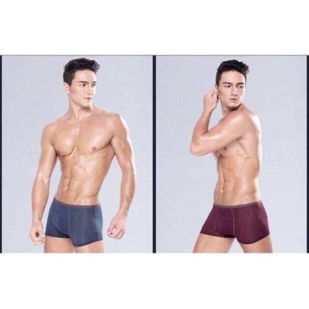 Hộp 4 sịp đùi MEN'S , quần lót boxer thông hơi cao cấp dành cho nam - SDNMEN