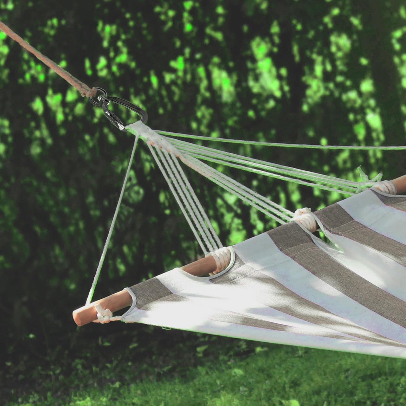 4X 2 Pack Heavy Duty Auto Locking Carabiner Clips Twist Lock Large Size