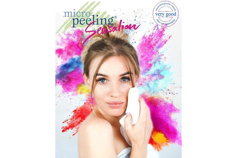 Khăn tẩy trang nữ màu Tím / Trắng