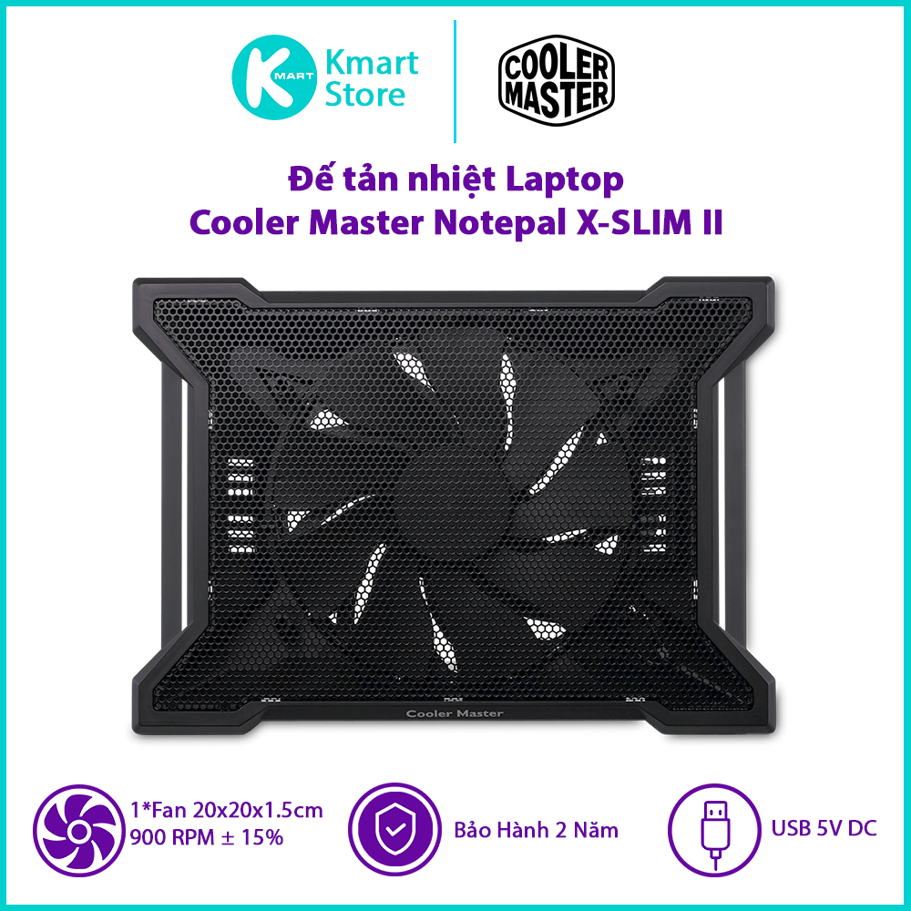 Đế Tản Nhiệt Cooler Master X-SLIM II - Hàng Chính Hãng