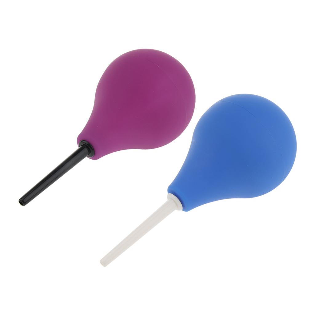 Adult Silicone Bulb Enema Kit Anal Cleaning Tool Hygienic Clyster Pump 2pcs