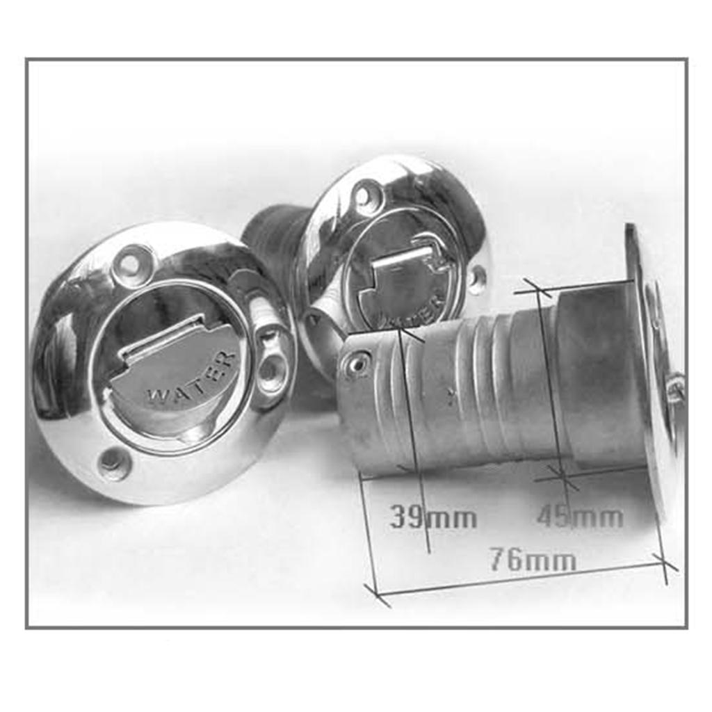 Hose Deck Filler for DIESEL 38mm Boat Filler 316 Grade Stainless Steel