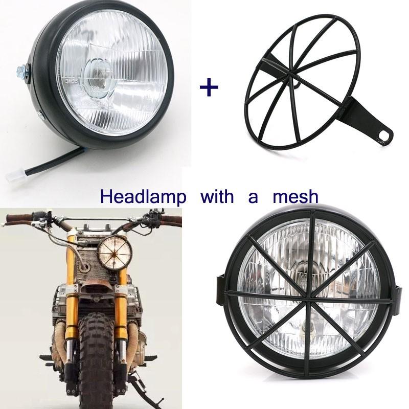 Đèn pha 12V 35W cho xe máy cg125 gn125 Harley Bobber Chopper Honda