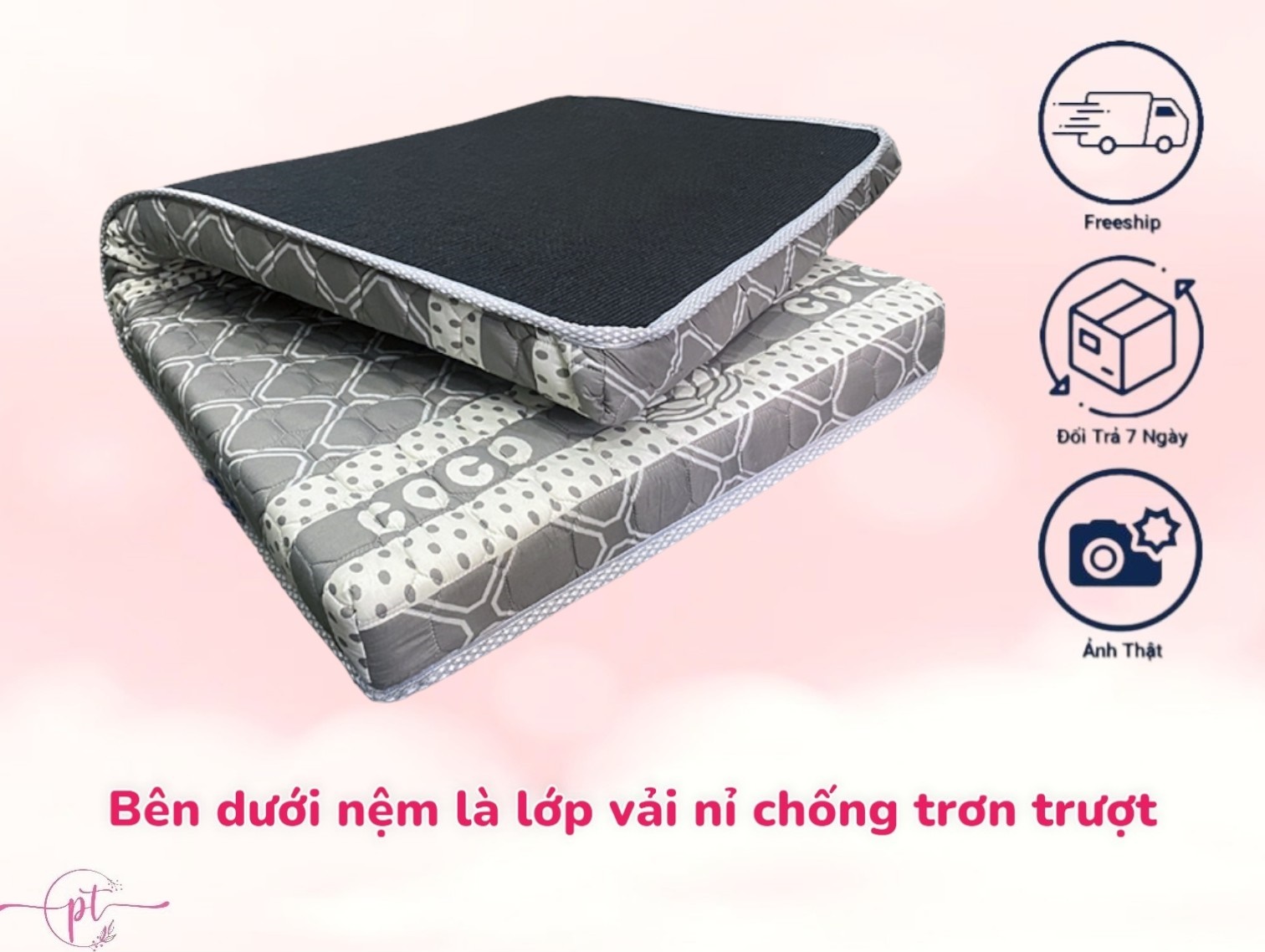 Topper Foam Kingroll Cao Cấp Dày 9cm Đủ Size Giao Màu Ngẫu Nhiên