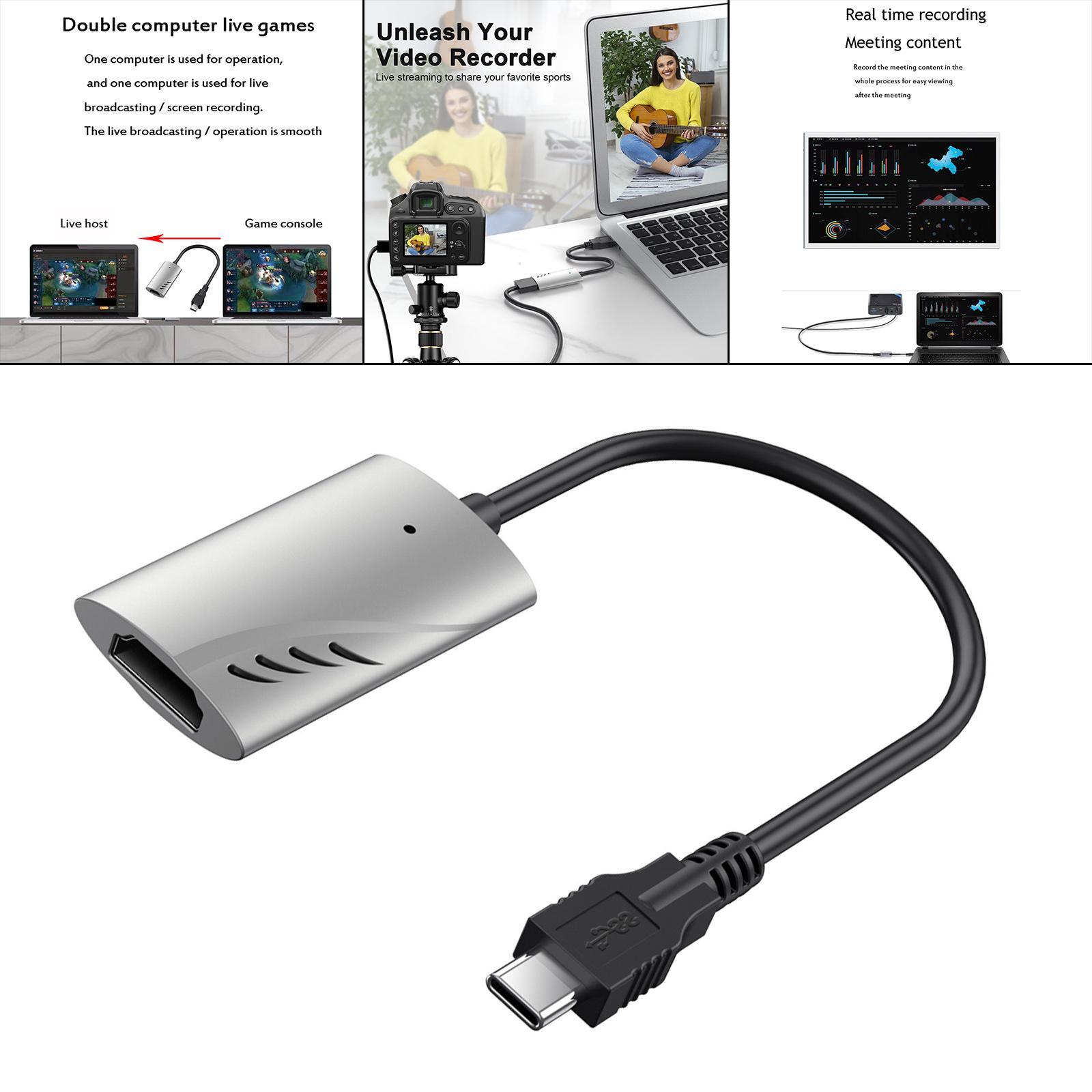 4K 60Hz  Card   to Type C 1080P for Online Meeting Recording