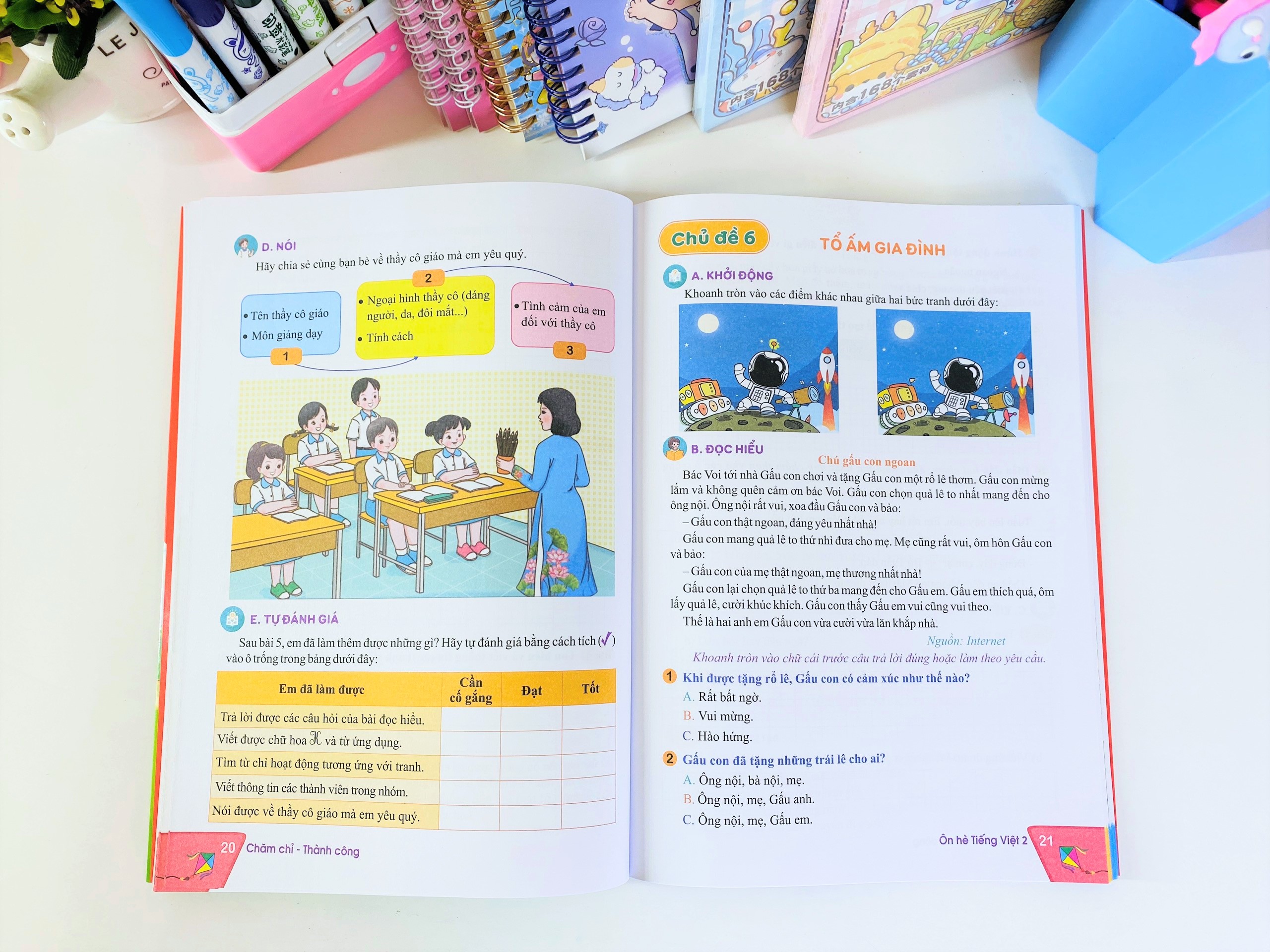 Sách - Bộ 2 cuốn Ôn Hè Toán + Tiếng Việt Lớp 3 Cánh Diều - ndbooks