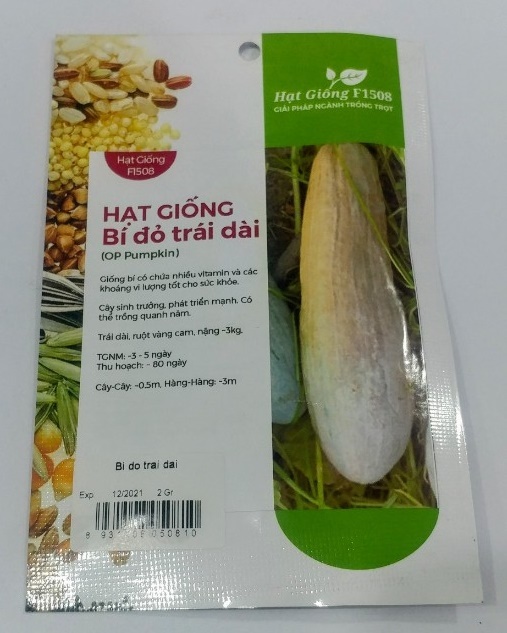 Hạt Giống Bí Đỏ Trái Dài - Bí Rợ, Bí Sáp