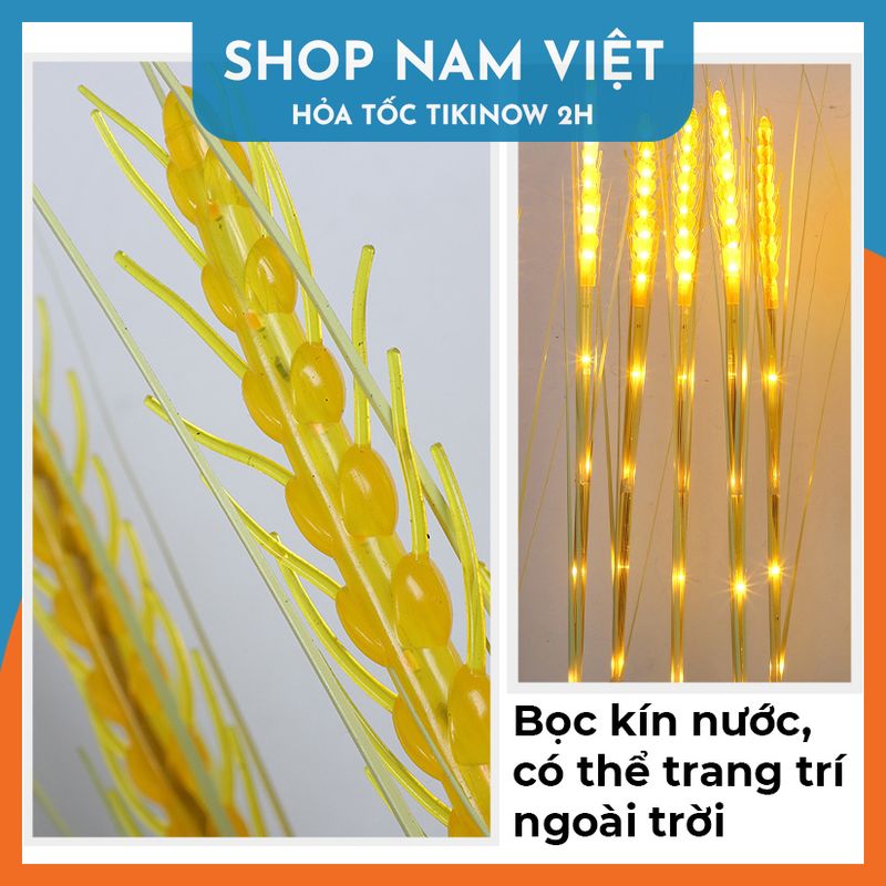 Đèn Led Bông Lúa Trang Trí Tết, Nhà Cửa, Sân Vườn Mang May Mắn, Tài Lộc