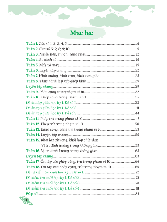 Sách - Bài Tập Bổ Trợ Nâng Cao Toán Lớp 1 – Tập 1