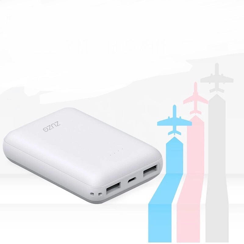 Pin sạc dự phòng 10.000mAh ZUZG hỗ trợ sạc nhanh 2.0A - Hàng Nhập Khẩu