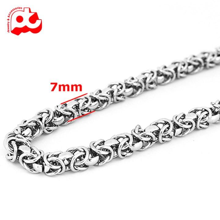 Dây Chuyền Nam 7mm Cực Đẹp Thép Không Gỉ