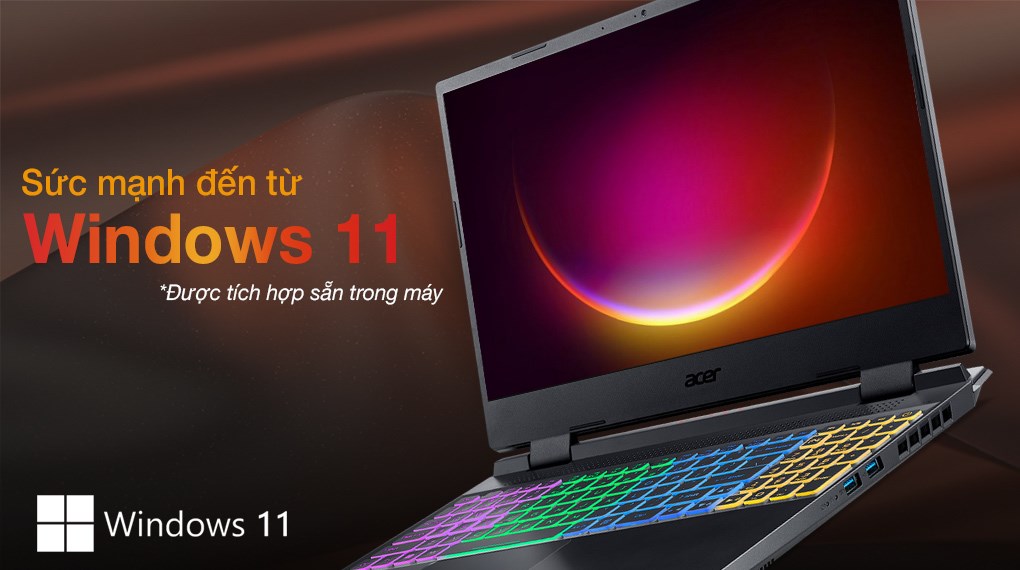 Laptop Gaming Acer Nitro 5 Tiger AN515-58-52SP i5-12500H/RAM 8GB/512GB SSD/3050 4GB Hàng Chính Hãng