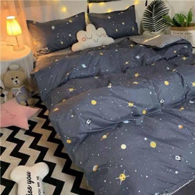 Set Cotton Poly Hàng Nhập Khẩu 4 Món Vũ Trụ