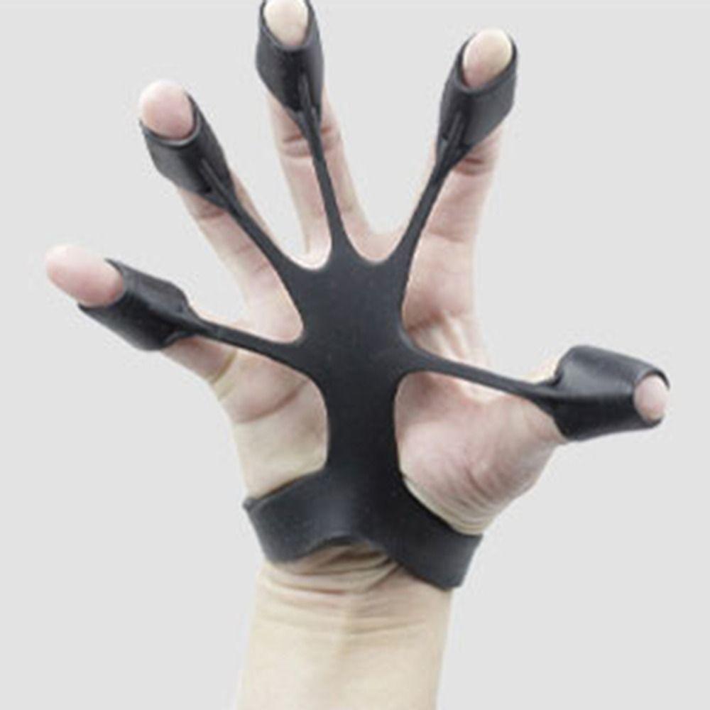 Silicone GRIP Thiết bị tập thể dục ngón tay Viêm viêm khớp tay cầm tay tăng cường huấn luyện phục hồi chức năng để giảm đau Color: Blue