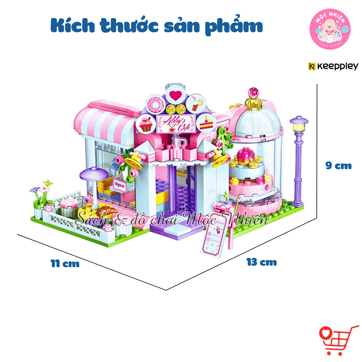 Đồ chơi lắp ráp, xếp hình Keeppley 33020 - Quán cafe thư giãn (277 mảnh ghép) - Dành cho bé gái từ 6 tuổi