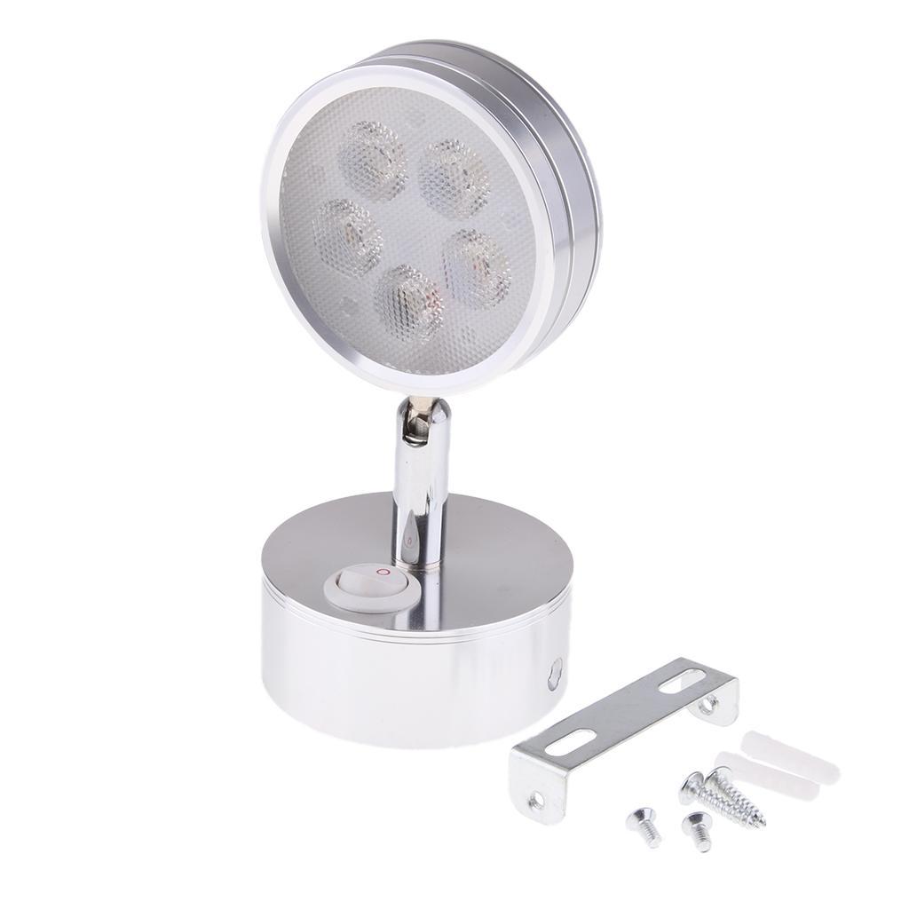 3" Stainless Steel LED Interior Reading Swivel Lights Bedside Lamps for Boat