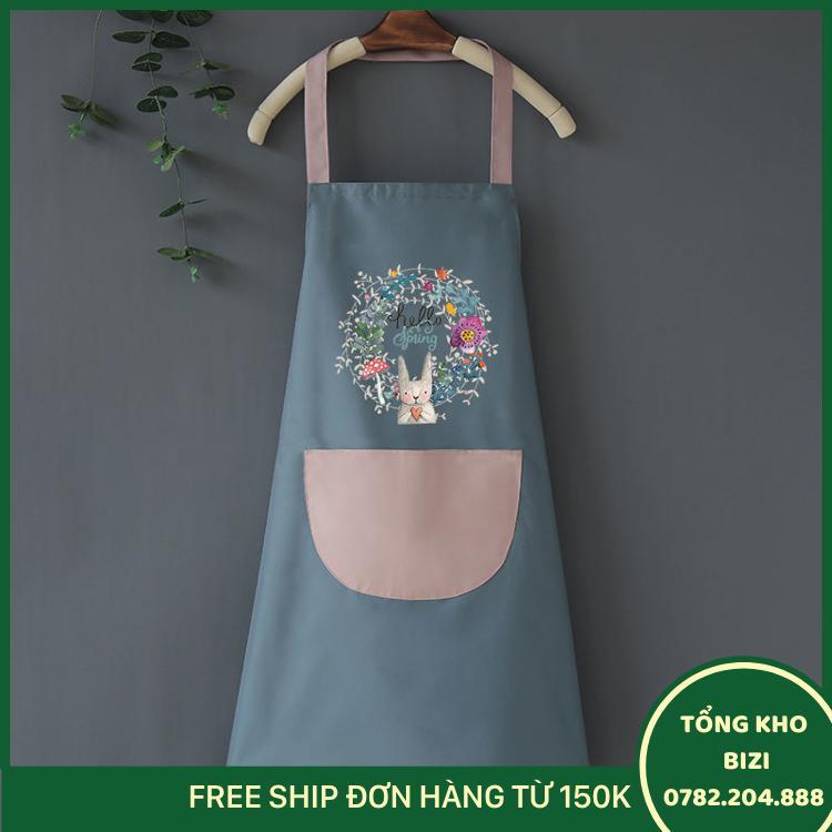 Tạp Dề Polyme Chống Thấm Nước Siêu Đẹp, Sang Trọng  - Giao Màu Ngẫu Nhiên  - Free Ship Toàn Quốc