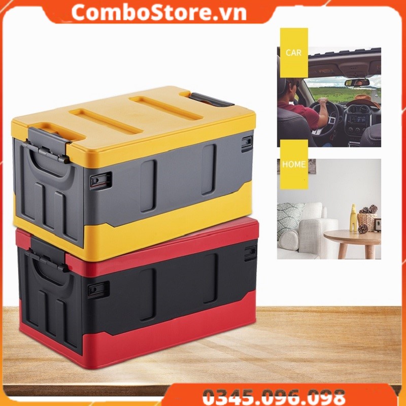 Thùng đựng đồ ô tô gấp gọn 45 lít - Thùng đựng đồ xe hơi 45 lít cao cấp
