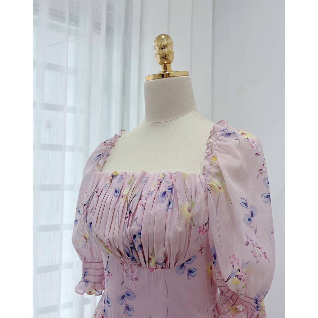 TIELA Đầm váy hoa tay phồng - Maika Dress